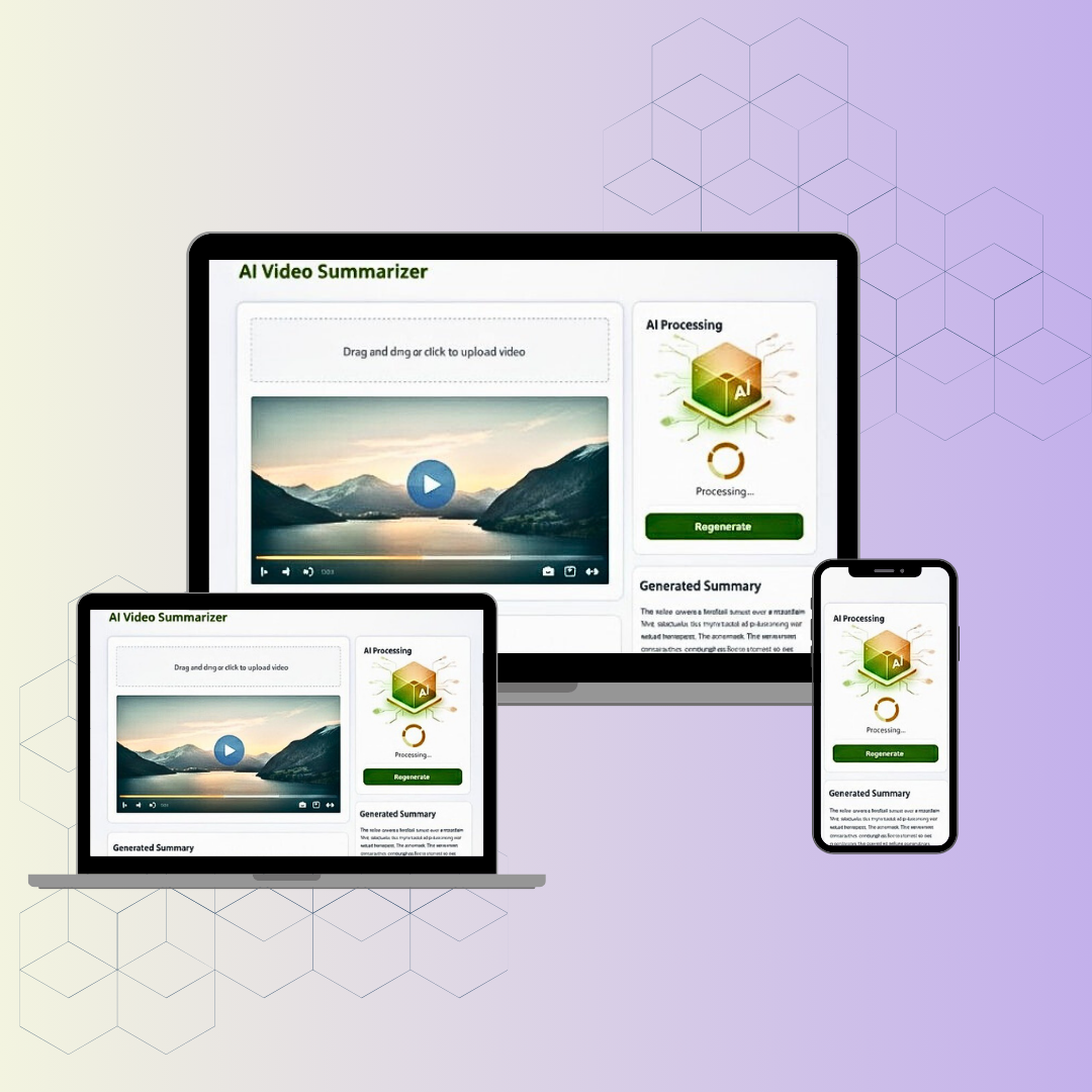 AI Video Summarizer for Businesses - extracts key insights from long videos