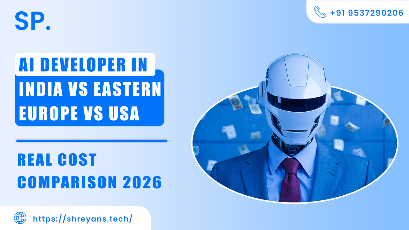 AI Developer India vs Eastern Europe vs USA: Cost 2026 