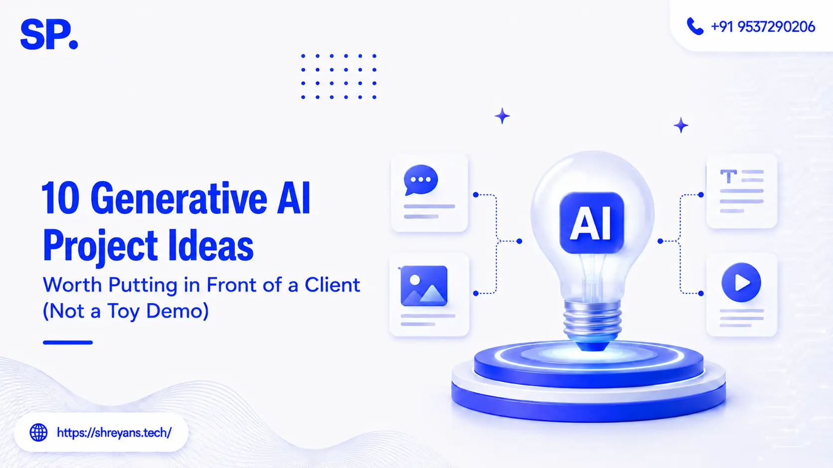 10 Generative AI Project Ideas Worth Pitching to Clients
