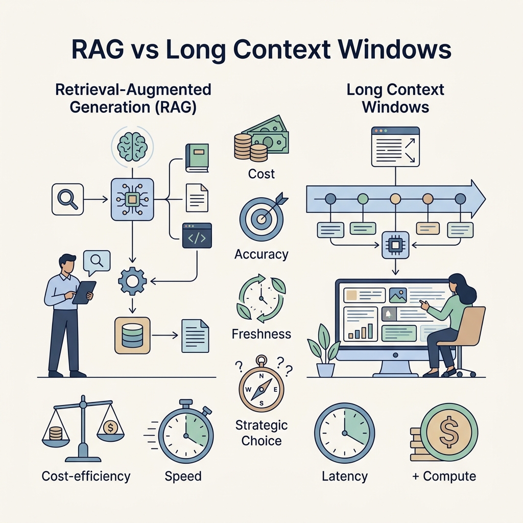 Section: what-is; Eyebrow: Plain answer; Heading: What is RAG? What is Long Context?
